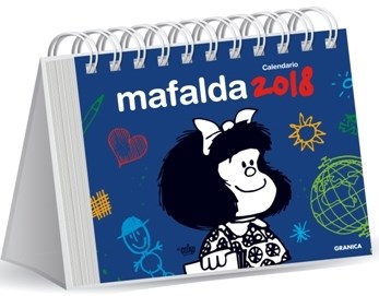 Papel CALENDARIO MAFALDA 2018 (TAPA AZUL) (ANILLADA) (CARTONE)