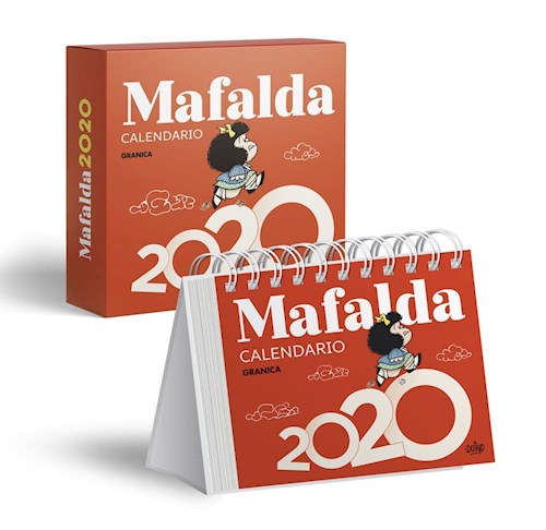 Papel CALENDARIO 2020 MAFALDA (ROJA) (CAJA) (CARTONE)
