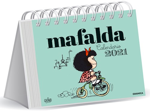 Papel CALENDARIO 2021 MAFALDA [TAPA CELESTE] (ESCRITORIO) (CARTONE)