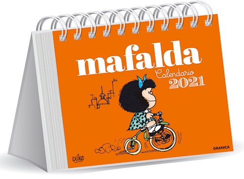 Papel CALENDARIO 2021 MAFALDA [TAPA NARANJA] (ESCRITORIO) (CARTONE)
