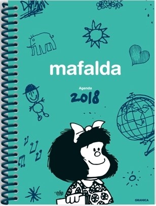 Papel AGENDA 2018 MAFALDA (TAPA VERDE) (ANILLADA) (CARTONE)