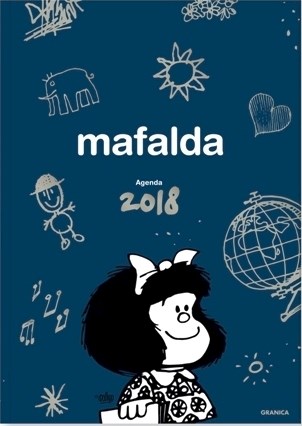 Papel AGENDA 2018 MAFALDA (TAPA AZUL) (ENCUADERNADA) (CARTONE)
