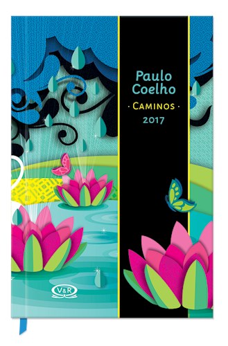 Papel PAULO COELHO AGENDA 2017 (CAMINOS - FLORES) (NEGRO) (RUSTICO)
