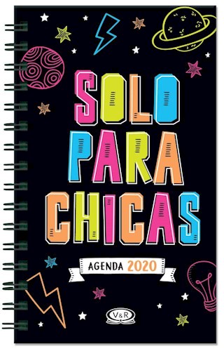 Papel AGENDA 2020 SOLO PARA CHICAS [LETRAS] (INCLUYE STICKERS) (BOLSILLO) (ANILLADA) (CARTONE)