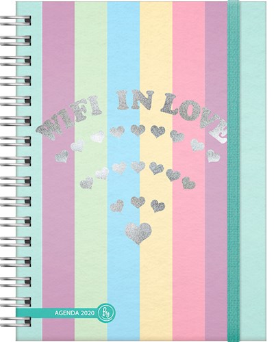 Papel AGENDA 2020 WIFI LOVE [LINEA COOL LOVE] [DOS DIAS POR PAGINA] [CON MARCAPAGINAS] (ANILLADA) (CART.)