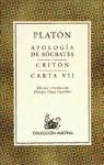 Papel CRITON - APOLOGIA DE SOCRATES - CARTA VII (COLECCION AUSTRAL 164)