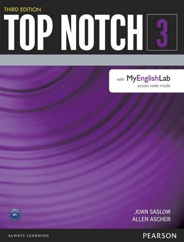 Papel TOP NOTCH 3 STUDENT'S BOOK PEARSON (3 EDITION) (WITH MY ENGLISH LAB ACCESS CODE INSIDE)