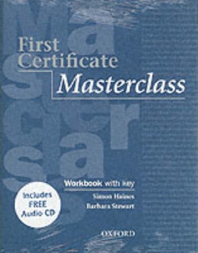 Papel FIRST CERTIFICATE  MASTERCLASS WORKBOOK WITH KEY C/CD RO  M
