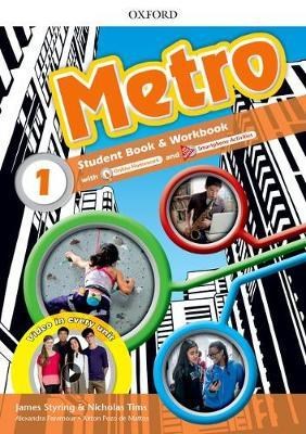 Papel METRO 1 STUDENT BOOK & WORKBOOK (WITH ONLINE HOMEWORK AND SMARTPHONE ACTIVITIES)
