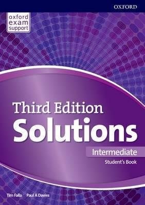 Papel SOLUTIONS INTERMEDIATE STUDENT'S BOOK OXFORD (THIRD EDITION) (OXFORD EXAM SUPPORT) (NOV. 2018)