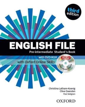 Papel ENGLISH FILE PRE INTERMEDIATE STUDENT'S BOOK (THIRD EDITION) (WITH DVD-ROM)