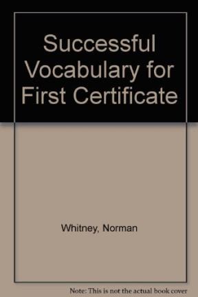 Papel SUCCESSFUL VOCABULARY FOR FIRST CERTIFICATE