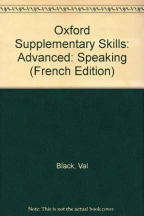 Papel OXFORD SUPPLEMENTARY SKILLS SPEAKING ADVANCED BOOK