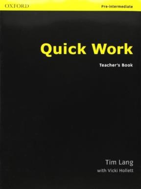 Papel QUICK WORK TEACHER'S BOOK