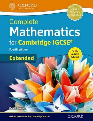 Papel COMPLETE MATHEMATICS FOR CAMBRIDGE IGCSE EXTENDED OXFORD (FOURTH EDITION) (RUSTICA)