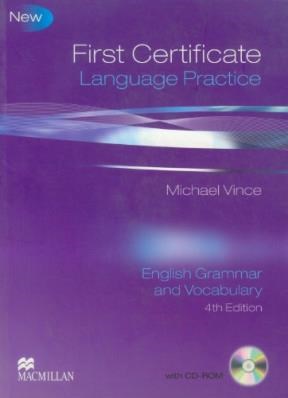 Papel FIRST CERTIFICATE LANGUAGE PRACTICE (4 EDICION) WITH CD  SIN RESPUESTAS