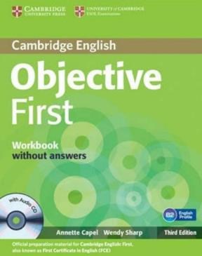 Papel OBJECTIVE FIRST WORKBOOK WITHOUTH ANSWERS (WITH AUDIO C  D) (THIRD EDITION)