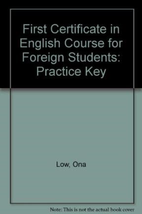 Papel FIRST CERTIFICATE IN ENGLISH PRACTICE KEY