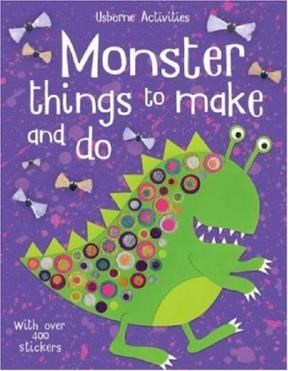 Papel MONSTER THINGS TO MAKE AND DO (WITH OVER 400 STICKERS)  (USBORNE ACTIVITIES)