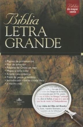 Papel BIBLIA LETRA GRANDE REINA - VALERA (LETRA GRANDE) (CON ESTUCHE DE CUERO)