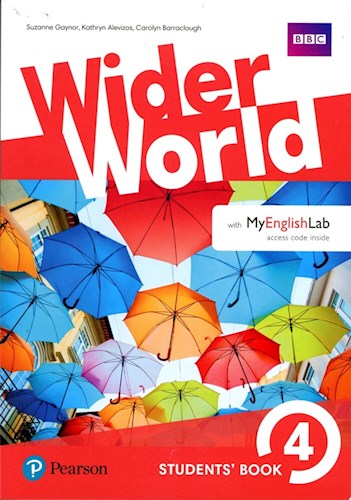 Papel WIDER WORLD 4 STUDENTS BOOKS PEARSON (WITH MY ENGLISH LAB ACCESS CODE INSIDE) (NOVEDAD 2018)
