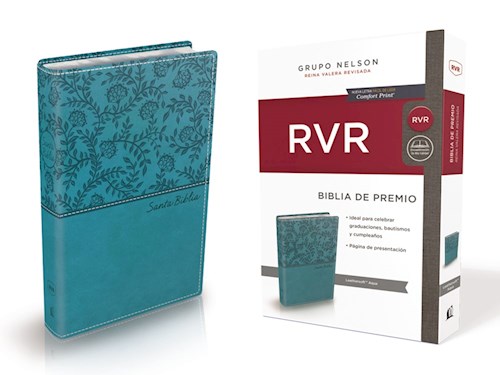 Papel BIBLIA DE PREMIO Y REGALO REINA VALERA REVISADA (LEATHERSOFT AQUA) (ESTUCHE)