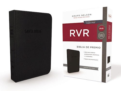 Papel BIBLIA DE PREMIO Y REGALO REINA VALERA REVISADA (LEATHERSOFT NEGRO) (ESTUCHE)