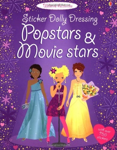 Papel POPSTARS & MOVIE STARS (STICKER DOLLY DESSING) (USBORNE  ACTIVITIES) (WITH OVER 750 STICKERS