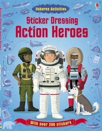 Papel ACTION HEROES SRICKER DRESSING (USBORNE ACTIVITIES) (WITH OVER 200 STICKERS)