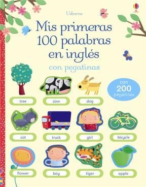 Papel MIS PRIMERAS 100 PALABRAS EN INGLES CON PEGATINAS (CON 200 PEGATINAS)