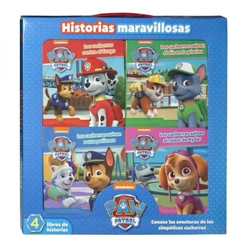 Papel HISTORIAS MARAVILLOSAS (PAW PATROL) (INCLUYE 4 LIBROS) (CAJA)