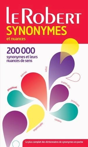 Papel LE ROBERT SYNONYMES ET NUACES (200.000 SYNONYMES ET LEURS NUANCES DE SENS) (RUSTICO)
