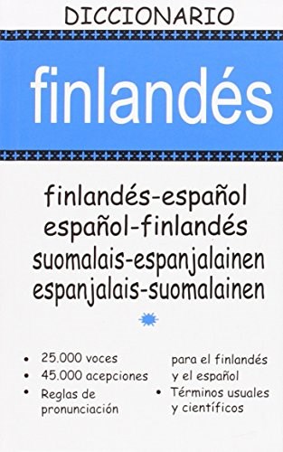 Papel DICCIONARIO (FINLANDES/ESPAÑOL) (ESPAÑOL/FINLANDES) (CARTONE)