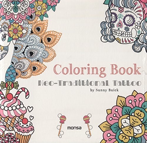 Papel COLORING BOOK NEO TRADITIONAL TATTOO