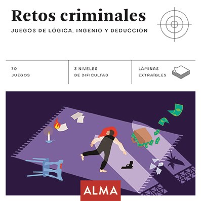 Papel RETOS CRIMINALES JUEGOS DE LOGICA INGENIO Y DEDUCCION [70 JUEGOS]
