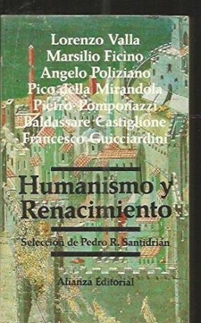 Papel HUMANISMO Y RENACIMIENTO (LIBRO BOLSILLO LB1188)