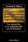 Papel EMOCION Y EL SIGNIFICADO EN LA MUSICA (ALIANZA MUSICA AM79)