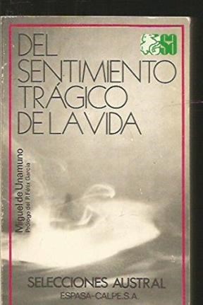 Papel DEL SENTIMIENTO TRAGICO DE LA VIDA (SELECCIONES AUSTRAL 2013)