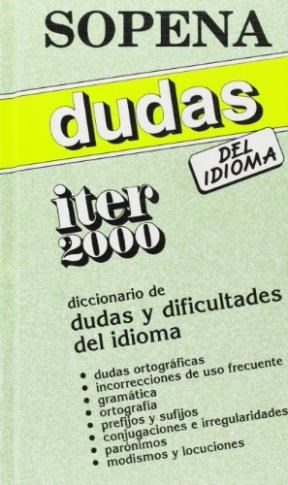 Papel DICCIONARIO DE DUDAS Y DIFICULTADES DEL IDIOMA
