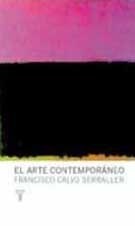 Papel ARTE CONTEMPORANEO (COLECCION PENSAMIENTO) (CARTONE)