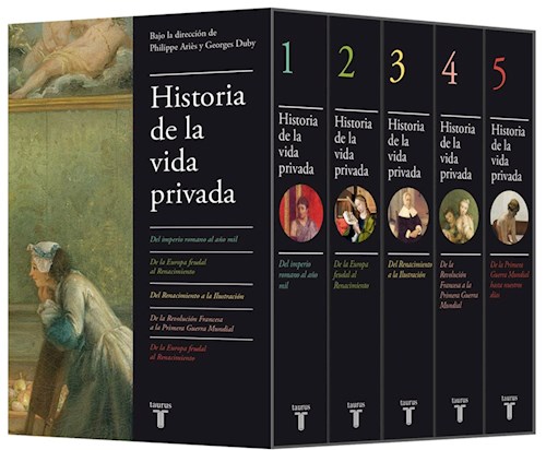 Papel HISTORIA DE LA VIDA PRIVADA (5 TOMOS) (ESTUCHE) (CARTONE)