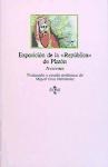 Papel EXPOSICION DE LA REPUBLICA DE PLATON (CLASICOS DEL PENSAMIENTO)