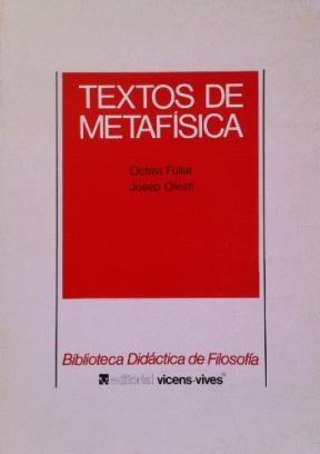 Papel TEXTOS DE METAFISICA (BIBLIOTECA DIDACTICA DE FILOSOFIA)