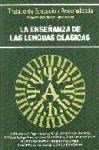 Papel ENSEÑANZA DE LAS LENGUAS CLASICAS (TRATADO DE EDUCACION  PERSONALIZADA 22)