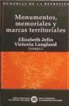 Papel MONUMENTOS MEMORIALES Y MARCAS TERRITORIALES (MEMORIAS DE LA REPRESION)