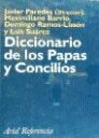 Papel DICCIONARIO DE LOS PAPAS Y CONCILIOS (ARIEL REFERENCIA)