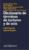 Papel DICCIONARIO DE TERMINOS DE TURISMO Y DE OCIO INGL/ESPAÑ