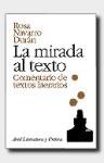 Papel MIRADA AL TEXTO COMENTARIO DE TEXTOS LITERARIOS (LITERATURA Y CRITICA)