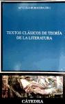 Papel TEXTOS CLASICOS DE TEORIA DE LA LITERATURA (CRITICA Y ESTUDIOS LITERARIOS)
