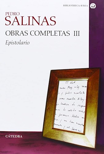 Papel OBRAS COMPLETAS III EPISTOLARIO (BIBLIOTHECA AVREA)